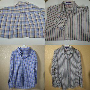 Alan Flusser - lot of 2 Button Front L/S Shirt XL
